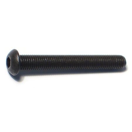 1/4-28 Socket Head Cap Screw, Plain Steel, 2 In Length, 5 PK